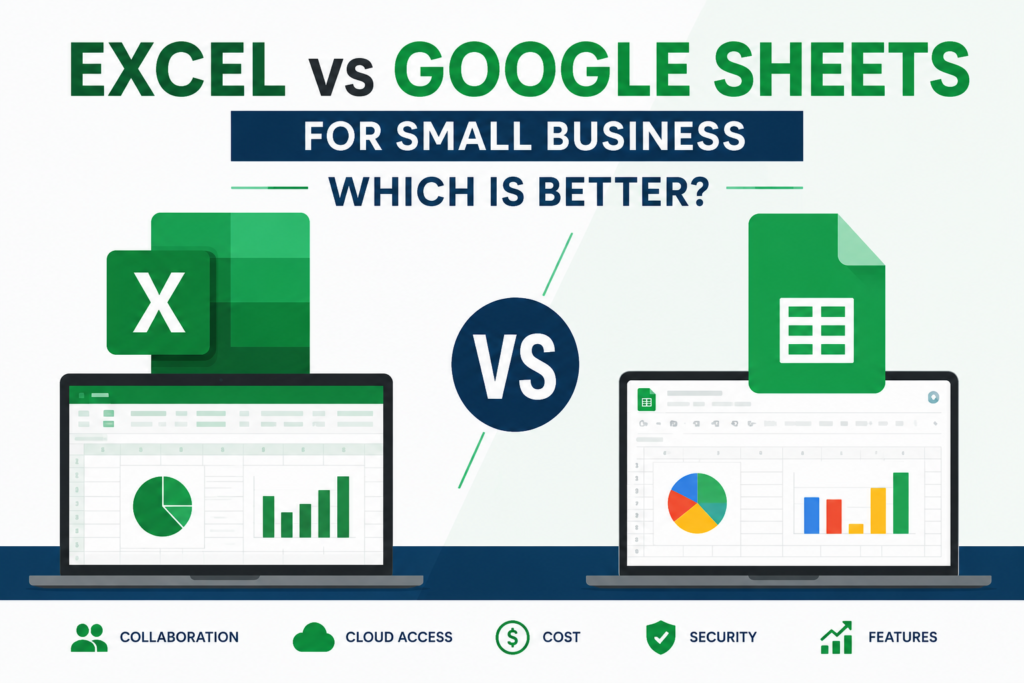 Excel vs Google Sheets for small business